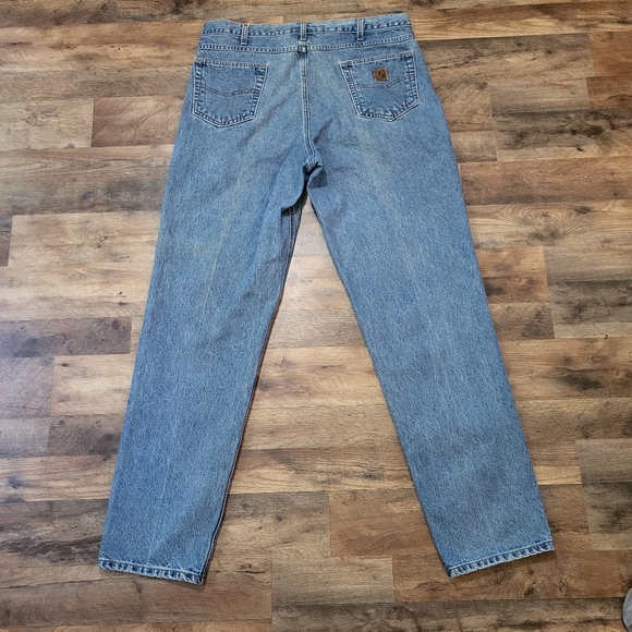 Carharrt Men's Relaxed Fit Straight Denim Workwear Jeans Size 40x36 - Picture 6 of 7